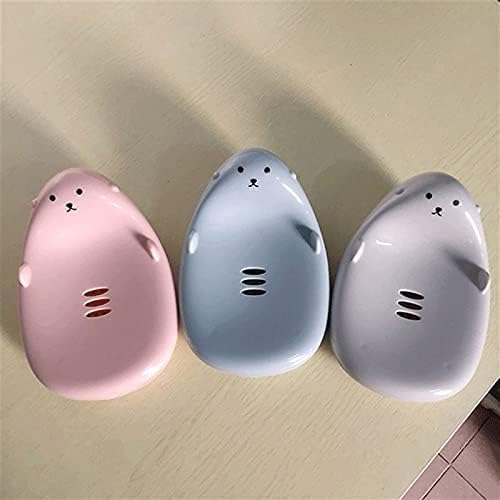 SHOPECOM حامل صابون دبدوب Cute Wall Waterproof من SHOPECOM || صينية صابون لحامل الصابون في الحمام || حامل صابون مثبت على الحائط || علبة صابون للحمام متعددة الألوان (مجموعة من 1) - Image 5