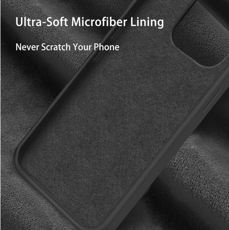 YoYoTech iPhone 16 Pro Max Liquid Silicon Case Slim-Soft Shockproof Protective with Microfiber Lining iPhone 16 Pro Max-inch 2024 Silicon Case - Black - Image 5