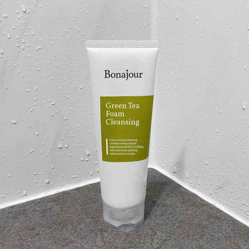 BONAJOUR [BONAJOUR] Green Tea Natural Pores Foam Cleanser - The Best Facial Wash for Acne & Oily skin 5.1Fl.oz - Image 5