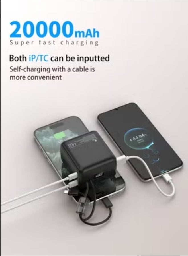 Zoom Plus ZP22B Ultra-Slim 20,000mAh IMPACTO Super Fast 22.5W Power Bank Black - Image 3