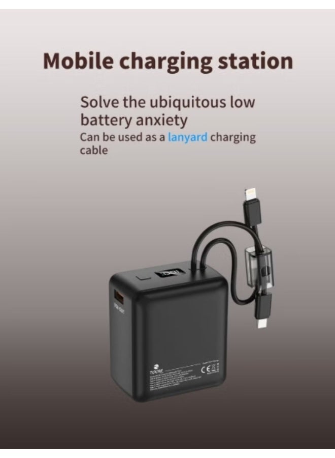 Zoom Plus ZP22B Ultra-Slim 20,000mAh IMPACTO Super Fast 22.5W Power Bank Black - Image 2