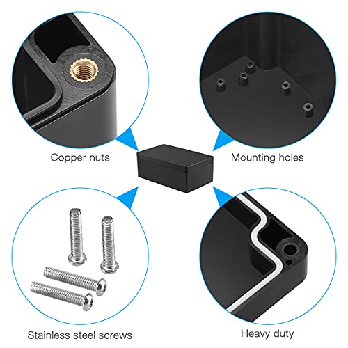 PINFOX Waterproof Electronic ABS Plastic Junction Project Box Enclosure 200mm by 120mm by 75mm (Black) - Image 4