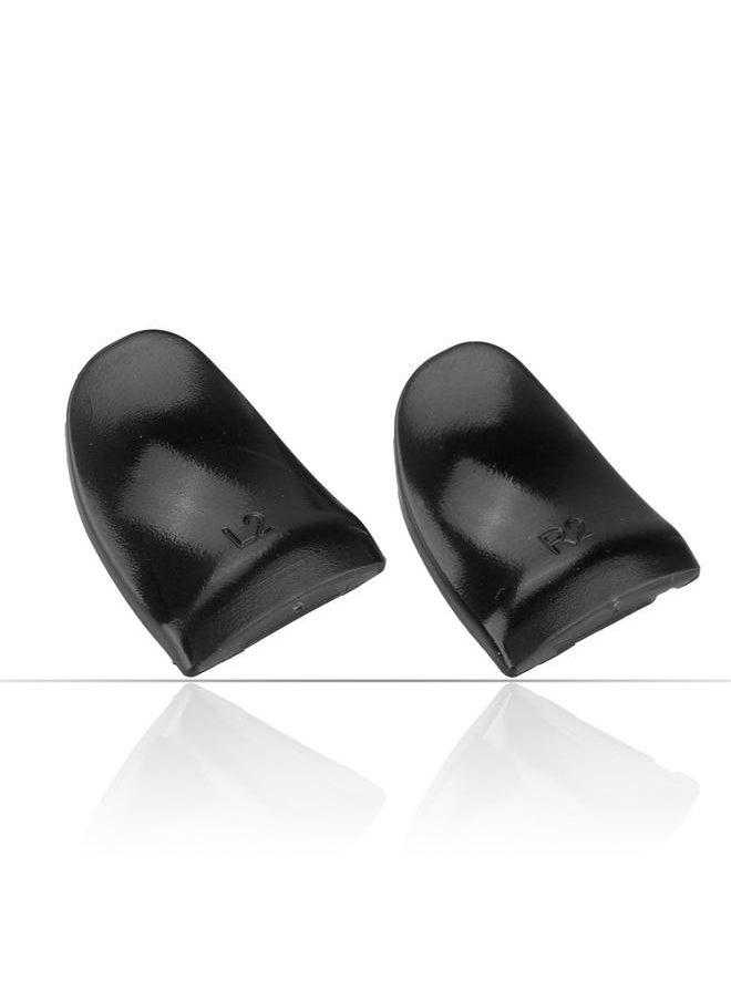 Thoraya - 2 PCS/ Set Durable R2 L2 Buttons Trigger Extender Extension for PS4 Controller (Black) - Image 1
