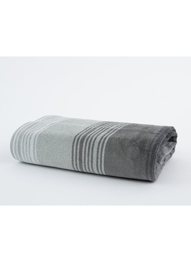 Towel Zooni 500 Gsm 100% Cotton-Pile To Pile Velor Stripe1 Hand  50X90 CmSoft Touch Extra Absorbent-Grey - pzsku/Z37ADE6AD558077AC82C0Z/45/_/1718005465/31caa68b-2066-44b7-a874-43441607c34b