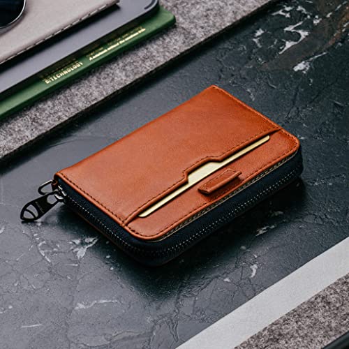 Vaultskin Mayfair Premier Leather Zip Wallet - Ultimate RFID Safety, Streamlined for Style & Functionality for Men and Women - Image 3