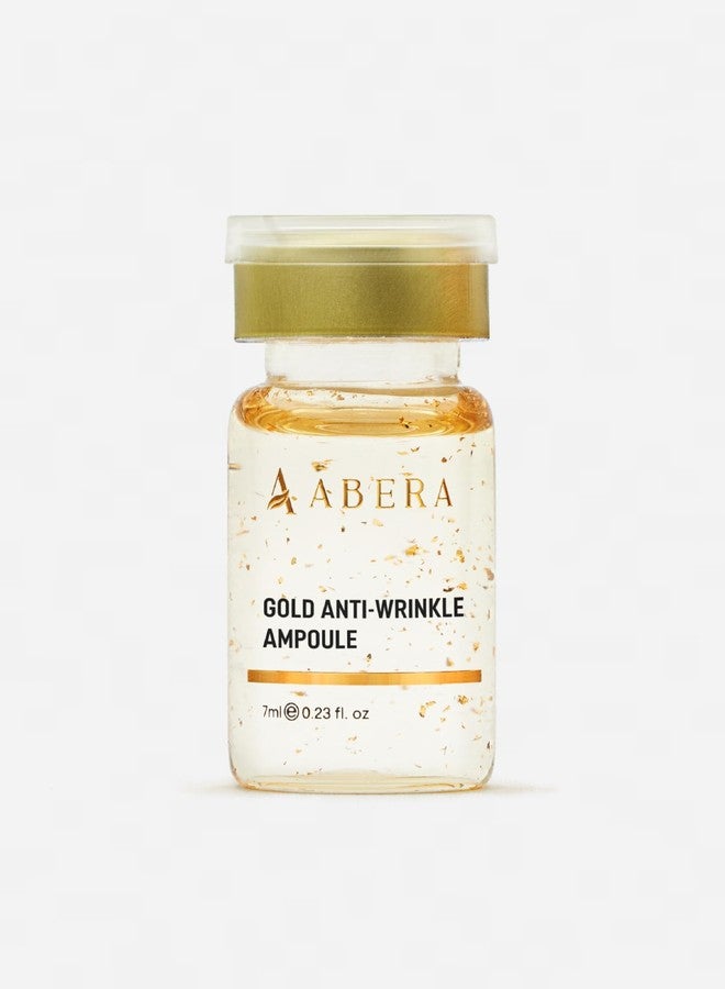 ABERA Gold Anti-Wrinkle Ampoule, Anti-Aging Serum For All Skin Type with Peach Extract and Hyaluronic Acid, Skin Firming & Firming Serum, Hydrating Serum (1 Ampoule) - Image 1