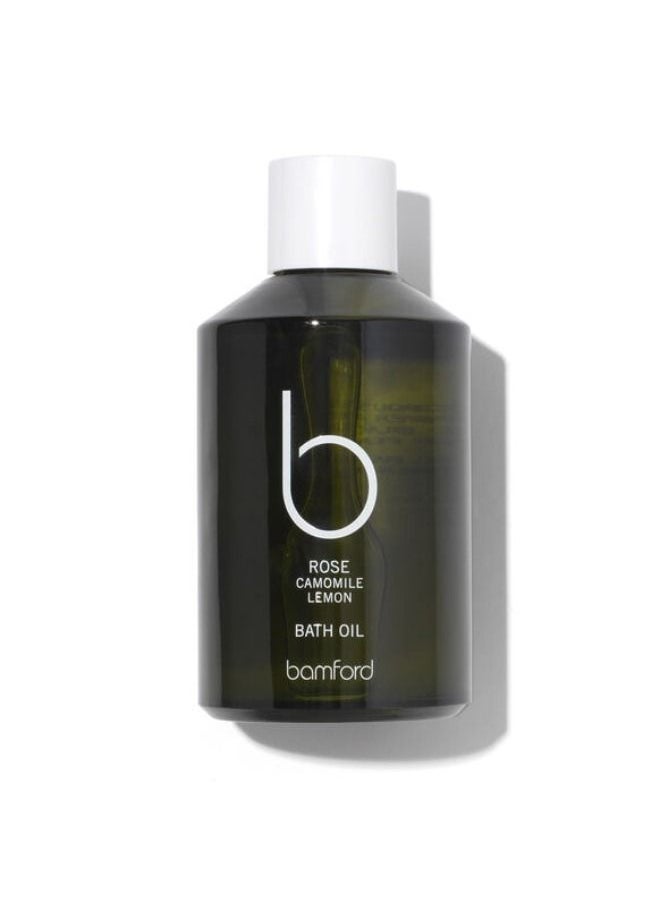 bamford - BAMFORD ROSE BATH OIL  250ML - Image 1