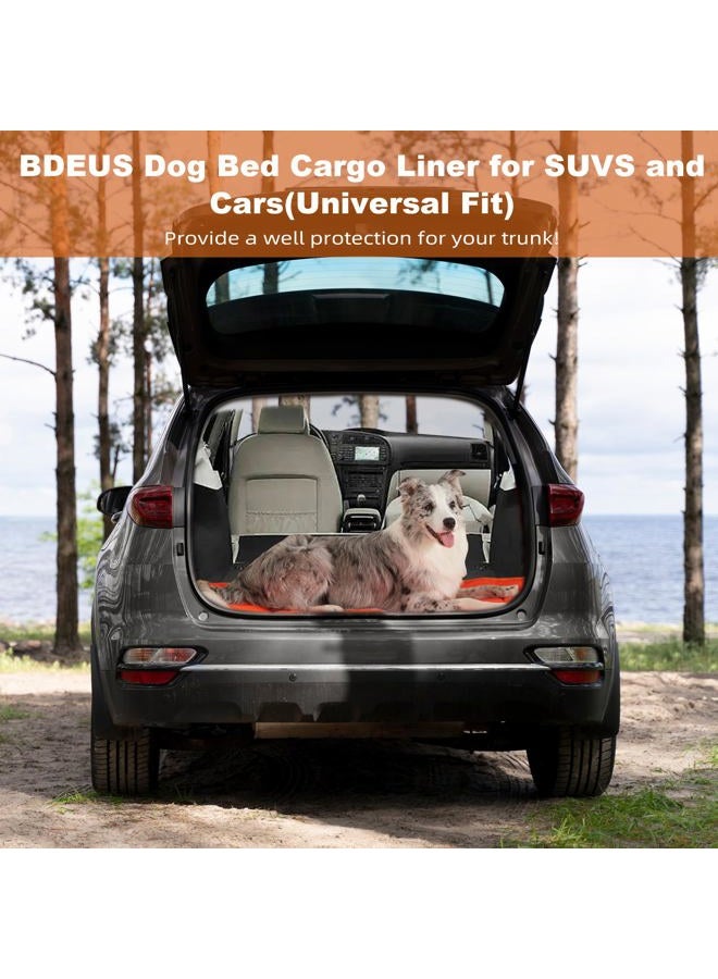 BDEUS 51In Large Outdoor Dog Bed, Waterproof & Portable Camping Travel Pet Mat, Large Size, Washable, Breathable and Odor Resistant Pet Cooling Pad, 35x51In (Orange) - Image 5