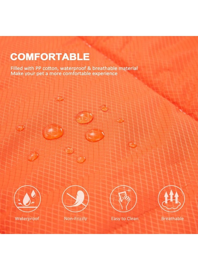BDEUS 51In Large Outdoor Dog Bed, Waterproof & Portable Camping Travel Pet Mat, Large Size, Washable, Breathable and Odor Resistant Pet Cooling Pad, 35x51In (Orange) - Image 3