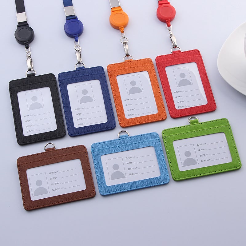 Job Card Lanyard Work Protective Cover Work Card Access Card Employee'S Certificate Card Cover Chest Card Factory Card School Card With Lanyard - Image 3