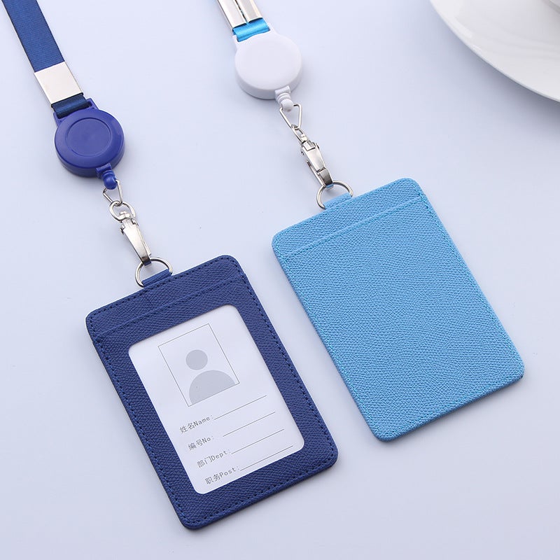Job Card Lanyard Work Protective Cover Work Card Access Card Employee'S Certificate Card Cover Chest Card Factory Card School Card With Lanyard - Image 4