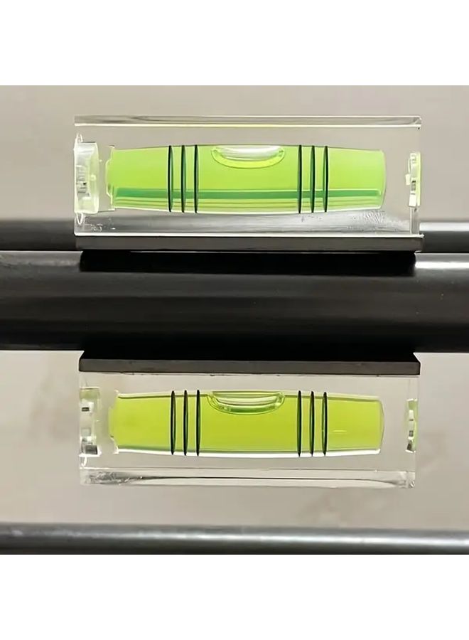 4Pcs Acrylic Square Level Bubble Tools 10x29mm Horizontal Measurement Vials - Image 2