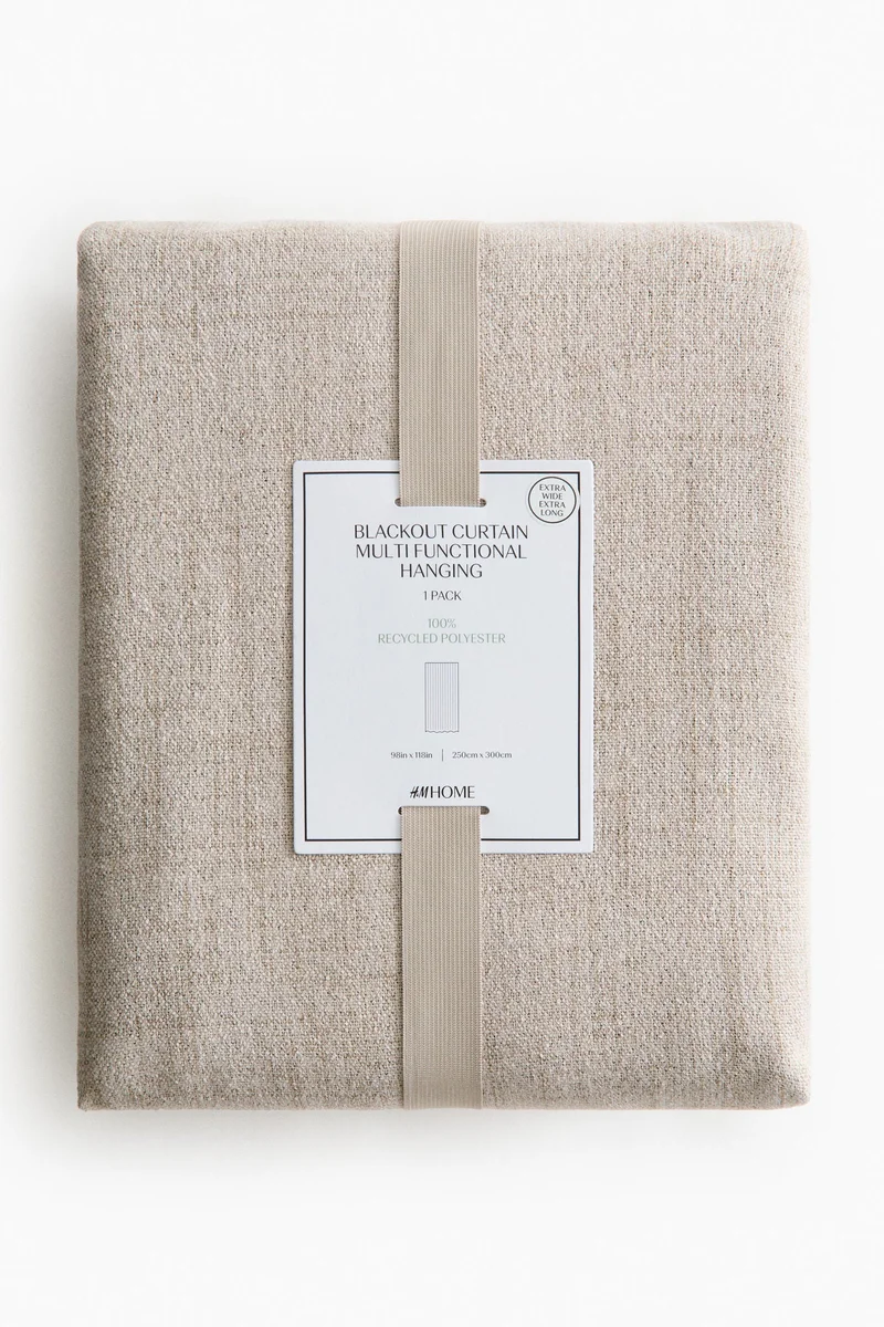 H&M 1-pack long and wide blackout curtain length