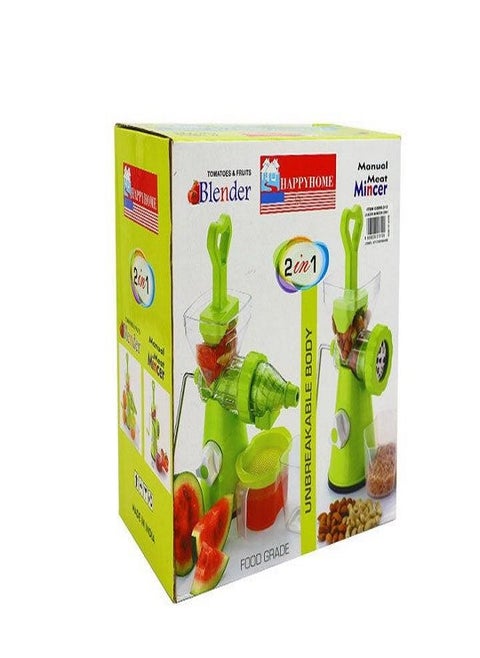 2 In 1 Manual Meat Mincer, Tomatoes and Fruits Blender
