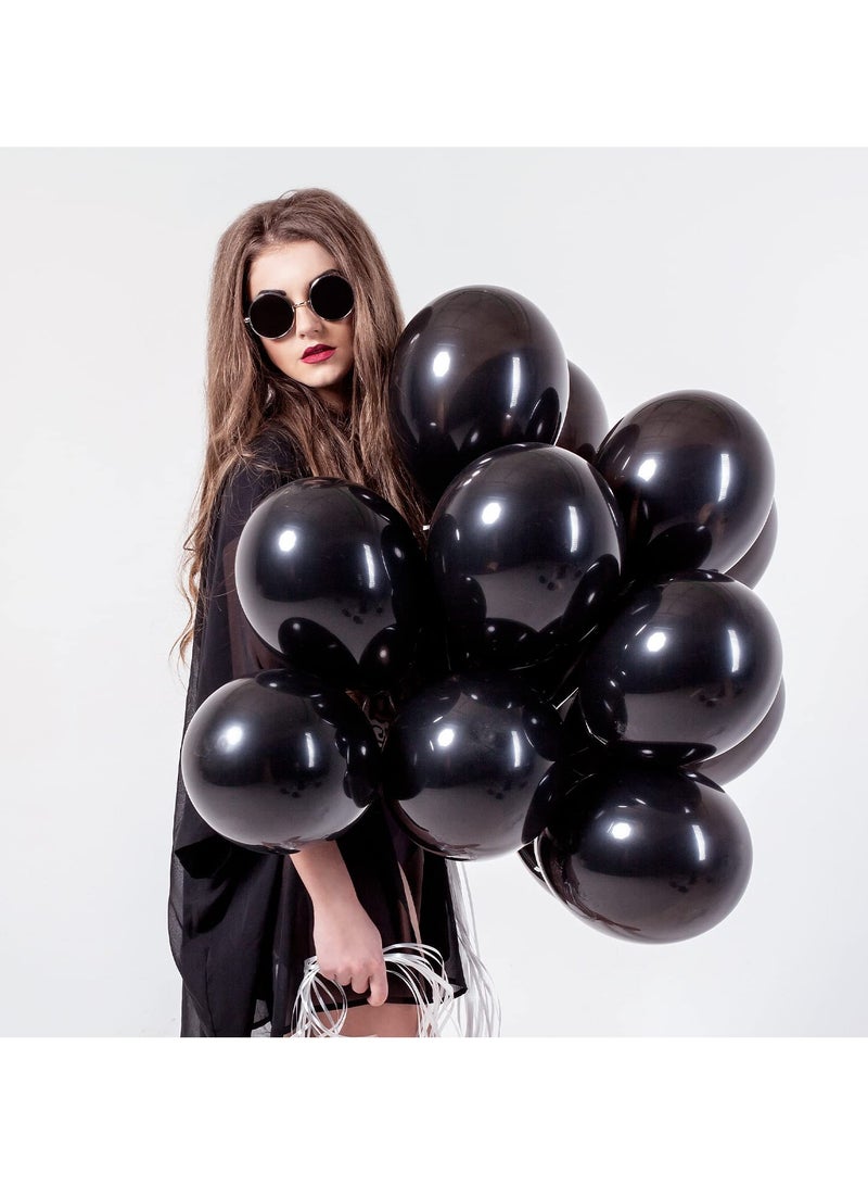 Black Balloons Different Sizes 105pcs 5/10/12/18 Inches for Garland Arch, Premium Party Latex Balloons for Happy New Year Decorations Birthday Wedding Holiday Balloon Party Decoration - Image 2