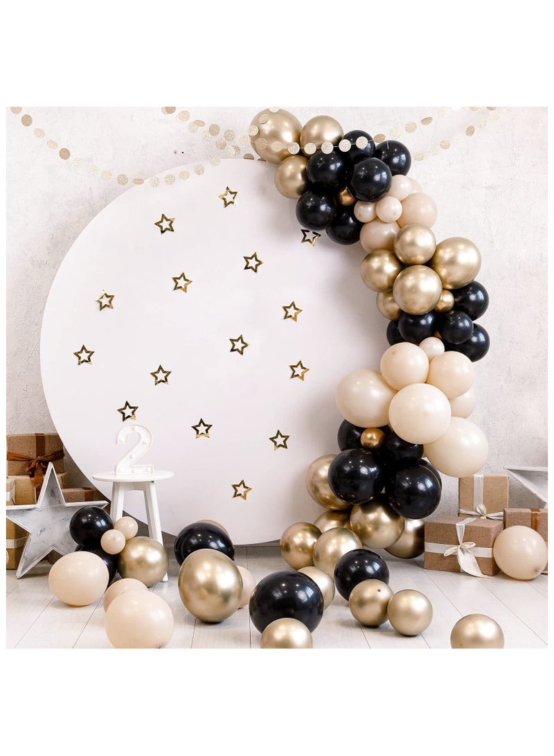 Black Balloons Different Sizes 105pcs 5/10/12/18 Inches for Garland Arch, Premium Party Latex Balloons for Happy New Year Decorations Birthday Wedding Holiday Balloon Party Decoration - Image 3