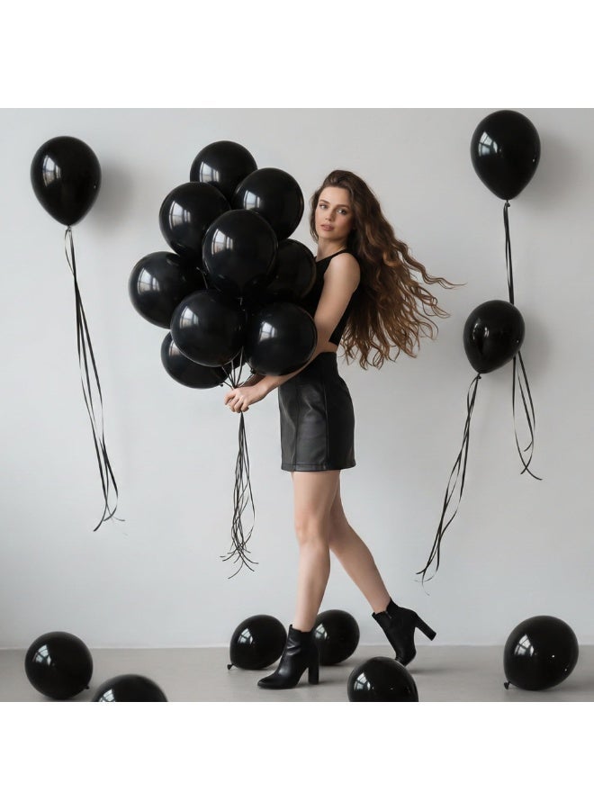 Black Balloons Different Sizes 105pcs 5/10/12/18 Inches for Garland Arch, Premium Party Latex Balloons for Happy New Year Decorations Birthday Wedding Holiday Balloon Party Decoration - Image 2
