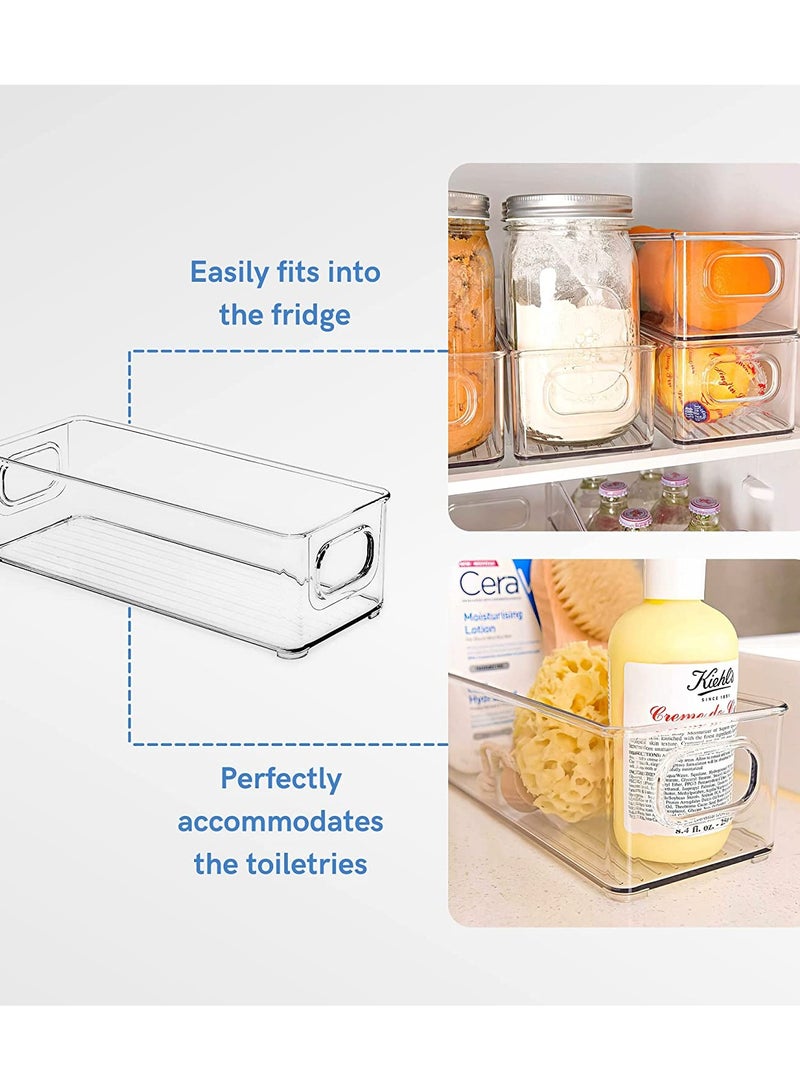 Eworld Sets of 8 Stackable Fridge Storage Bins Set, Organize Refrigerators, Freezers, Kitchen, and Countertops with Ease. - Image 5