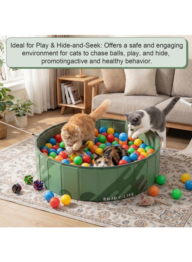 ZERIFAM Foldable Ball Pit Pool, Pet Dog Bath Pool, Kiddie Ball Pool Pool, Portable Sandbox Swimming Pool Indoor Outdoor Play Activity Center - Image 3