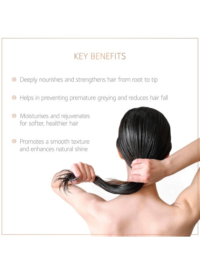 SoulTree Revitalising Hair Oil with Amla & Brahmi – 120ml | For Darker, Thicker Hair, Nourishes & Strengthens, Enhances Shine | Natural, Chemical-Free Formula for Men & Women - Image 3