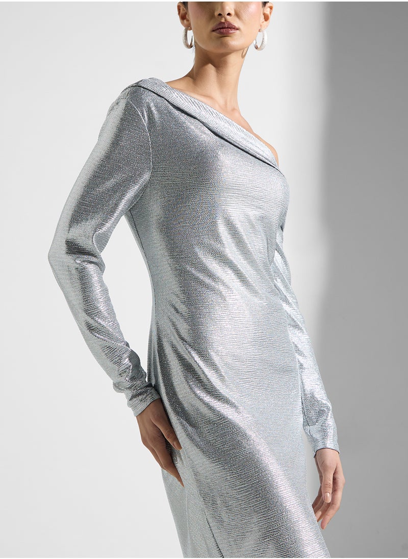 Lauren Ralph Lauren One Shoulder Dress  - Image 3