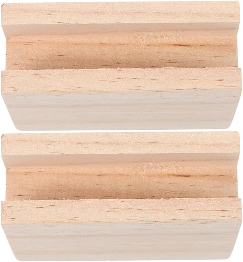 Homoyoyo 2pcs Heavy Duty Wooden Furniture Risers Sturdy Bed Lifts Design for Couch Sofa Table and Appliances Increase Height Stability Prevent Ground Wear - Image 1