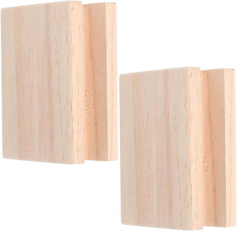 Homoyoyo 2pcs Heavy Duty Wooden Furniture Risers Sturdy Bed Lifts Design for Couch Sofa Table and Appliances Increase Height Stability Prevent Ground Wear - Image 3