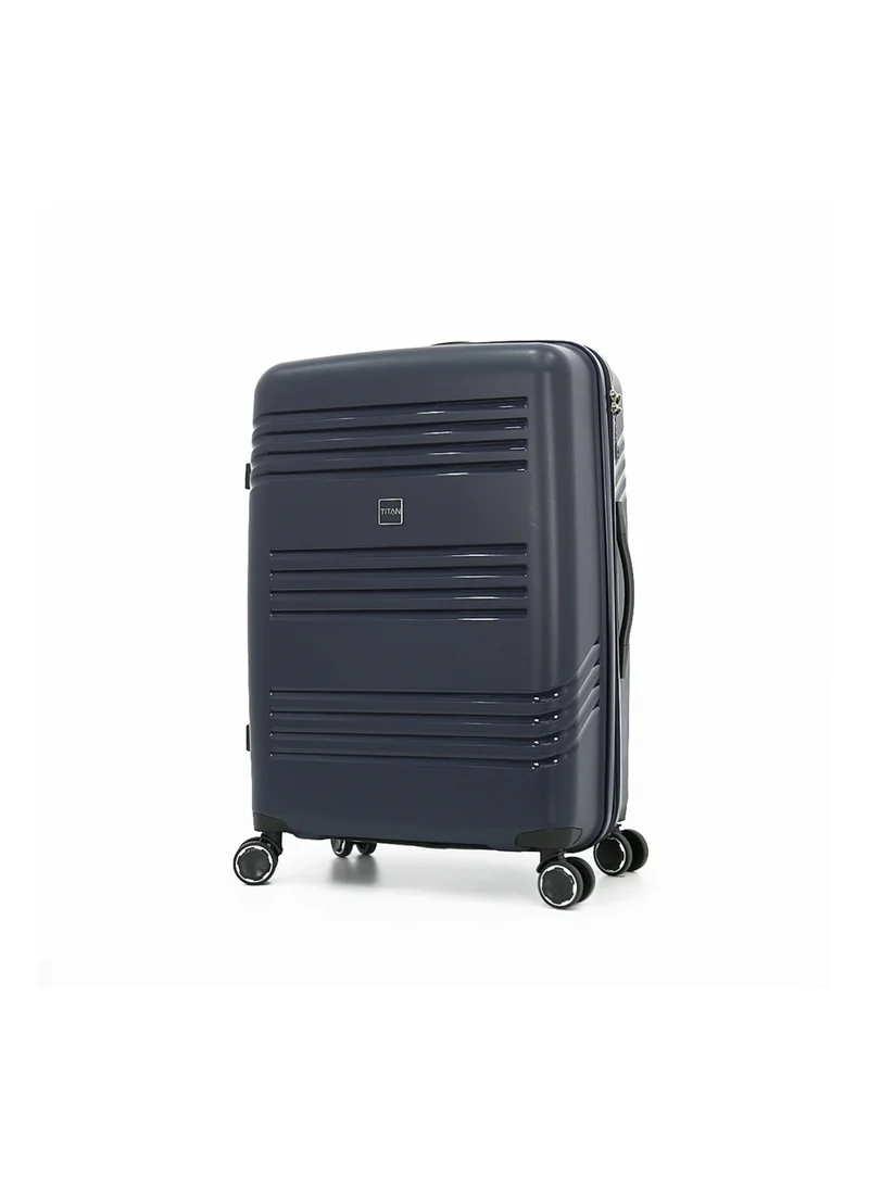 تيتان Hardside Luggage Trolley Bag 4 Pieces Set,Blue (S-20",M-24",L-28",XL-32")