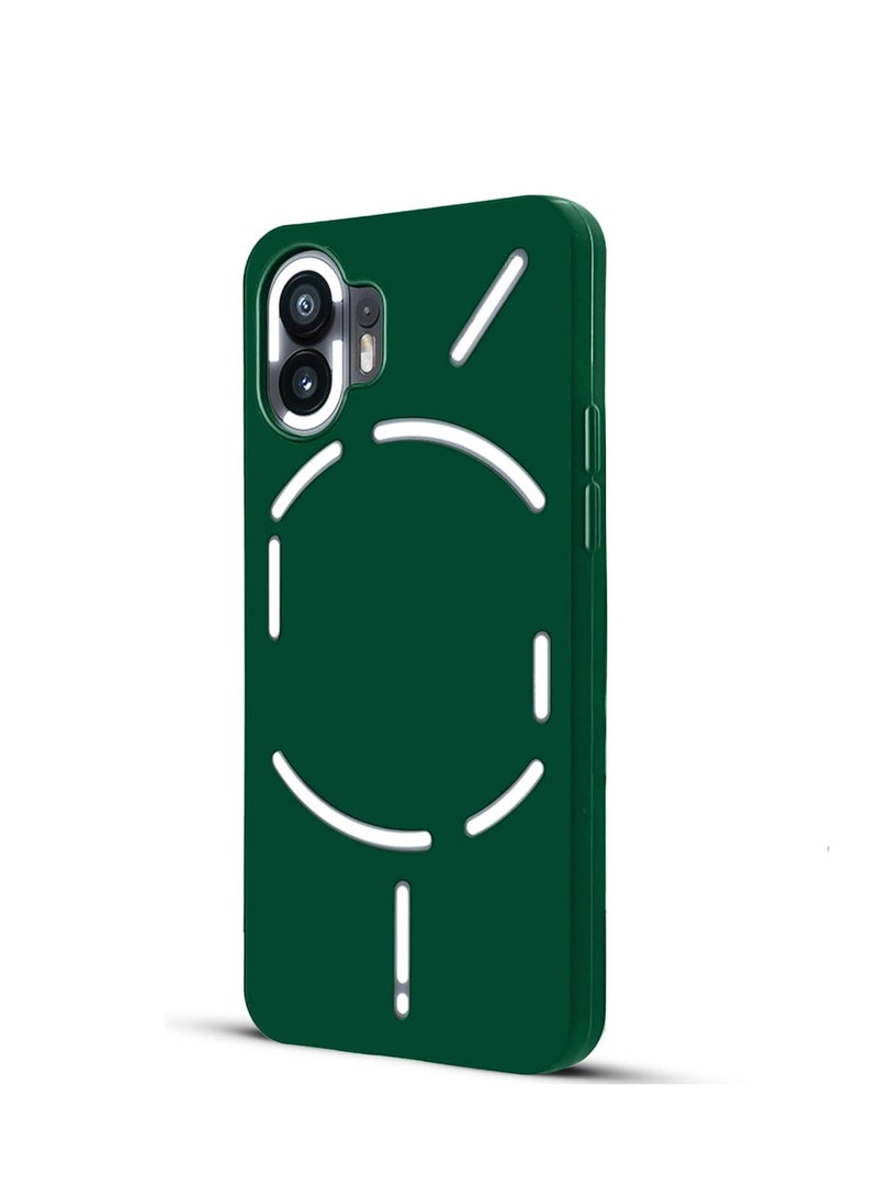 Wtech Liquid Silicone Ultra Thin TPU Phone Case Cover For Nothing Phone (2) 5G 2023 Dark Green - Image 2