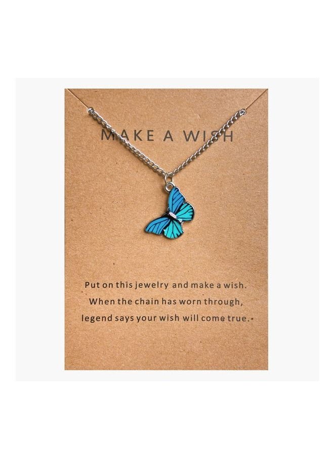 Generic - Unique pendant necklace with butterfly design with card - Image 1