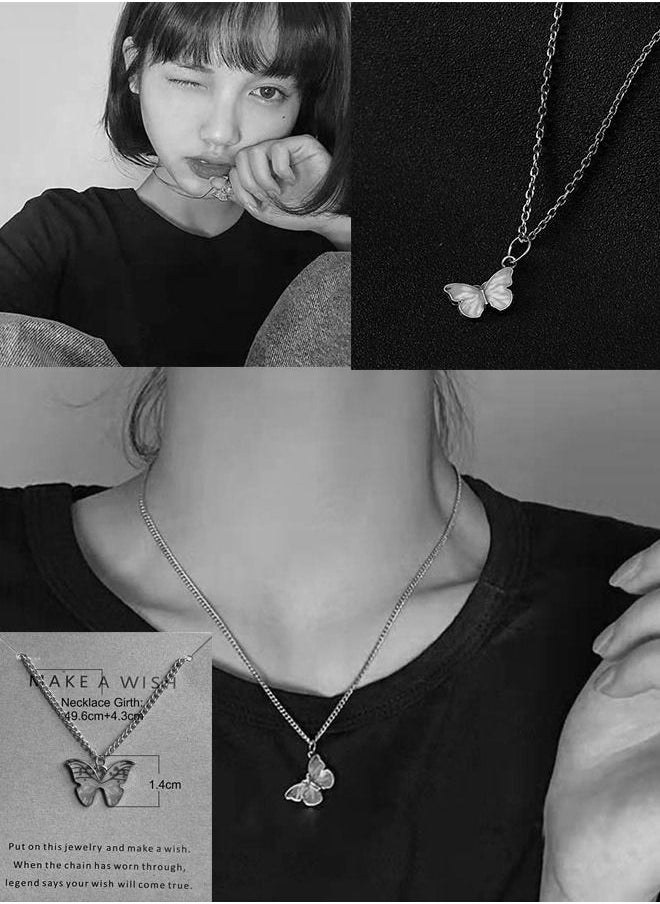 Generic - Unique pendant necklace with butterfly design with card - Image 1