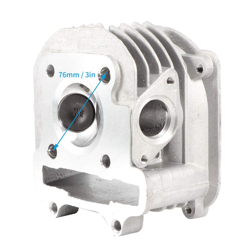 2.3 Inch Big Bore Cylinder Head Assy For GY6 125cc 150cc 4 Stroke Scooter Moped ATV High Performance Stainless Steel Engine Part - Image 5