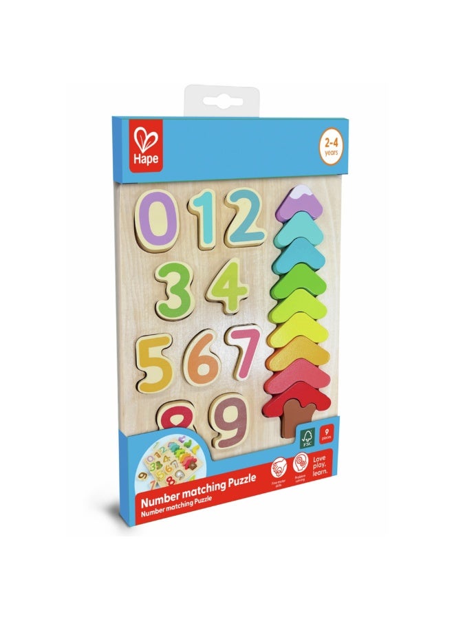 Hape Number Matching Puzzle (9 Pieces) - Image 1