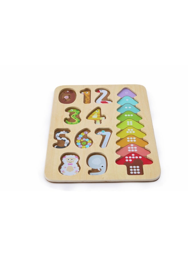 Hape Number Matching Puzzle (9 Pieces) - Image 2