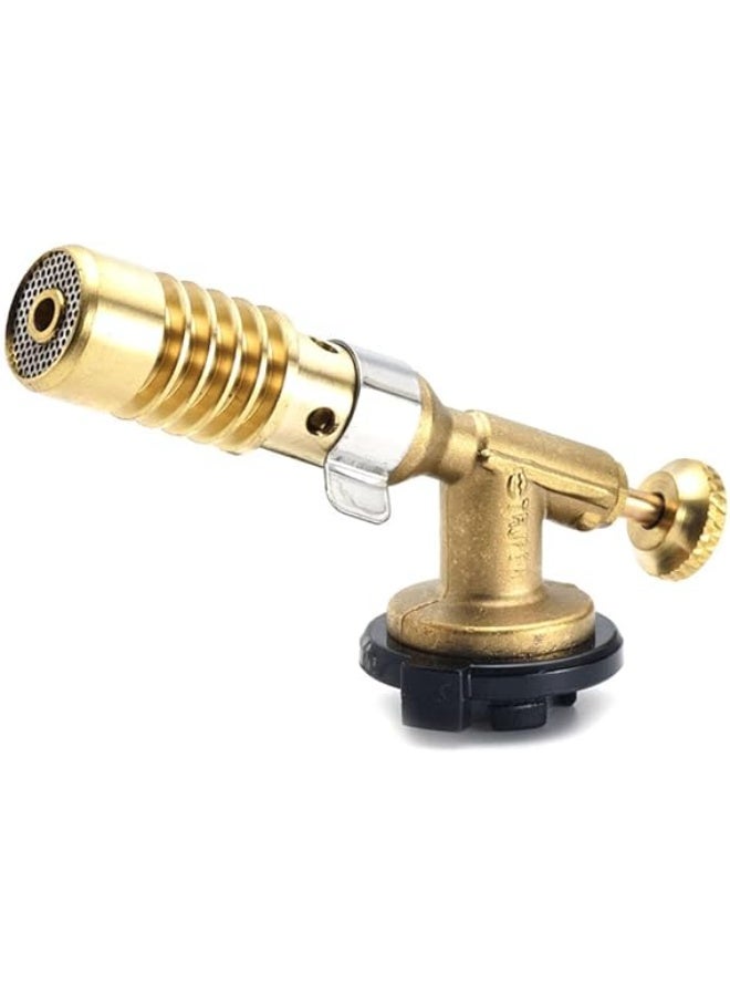 Wasserstein Portable Welding Torch Flame Gun Blow Torch Burner Flame Gun Adjustable Flame Gas Torch Fire Maker Lighter for Cooking Outdoor BBQ Baking (2) - Image 1