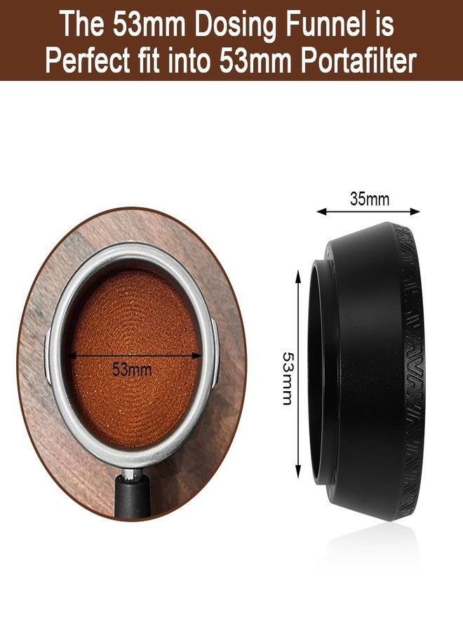 PAMISO Magnetic Dosing Funnel, 53mm Espresso Dosing Funnel Aluminous Alloy Compatible with Breville 53mm Bottomless Portafilter - Image 2