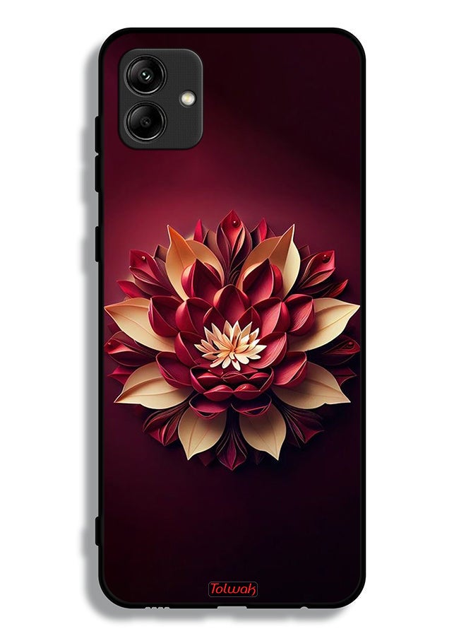 Tolwak Samsung Galaxy M04 Protective Case Cover Flower Abstract Design - Image 1