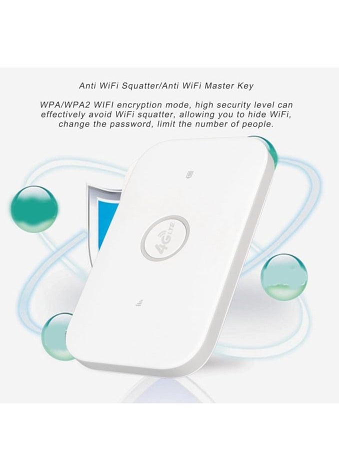 general 4G LTE Mobile WiFi Hotspot with Support for 10 Devices Portable WiFi Router with SIM Card Slot, 2100mAh Battery, 150Mbps High-Speed WiFi Hotspot Device - Image 2