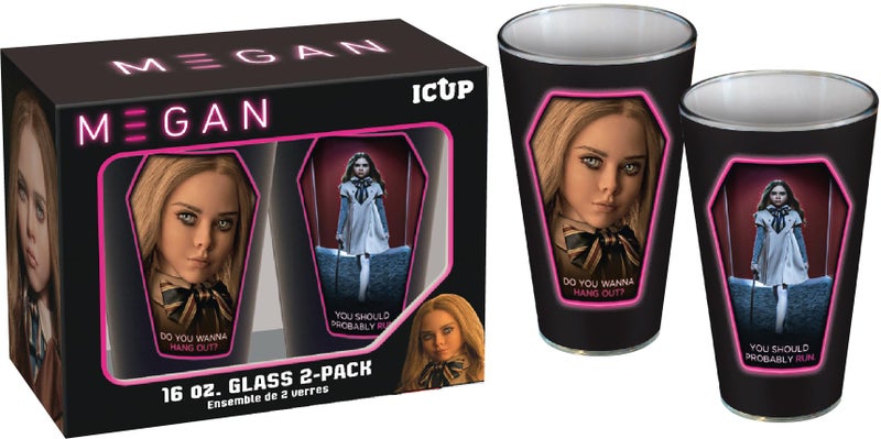 ICUP M3GAN 2 pc Pint Glass Set