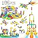 Ggiibro STEM Building Toy for Toddlers 106Pieces Tube Pipe ToyEducational Preschool Game for 3 YearsLearning Building Blocks Play with Storage Box Gift KitMontessori Toys for Boys Girls - Image 2