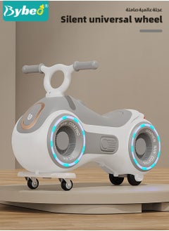 Bybeo Ride on Car for Kids, Extended Baby Swing Car With Baby Backpack, Magic Baby Cars for Boys Girls, Ride-On Toys for Toddlers, with Silent Wheels, Light, Music and Backrest, for Riding with Parents  - Image 4