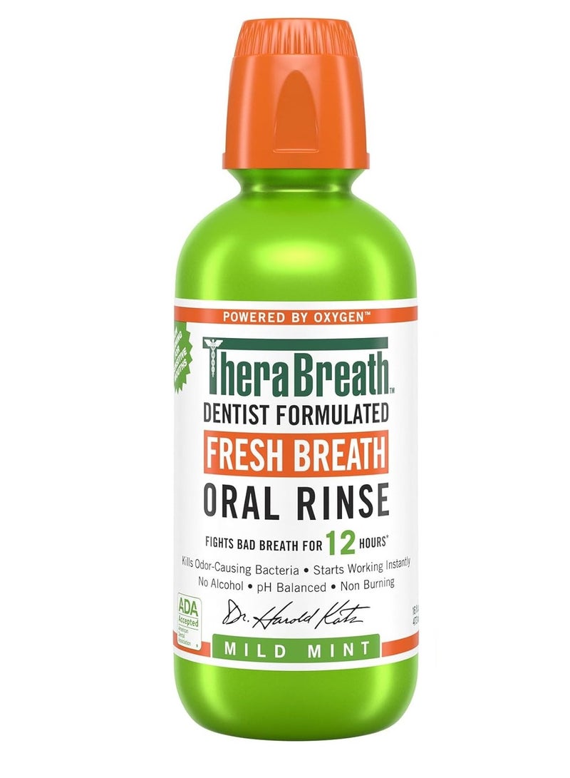 Therabreath غسول فم منعش من TheraBreath بتركيبة أطباء الأسنان مع نعناع خفيف - Image 1