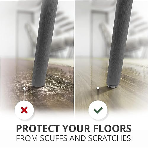 Royalkart® Furniture Felt Pad Sheet, 30cmx21cm | Anti-Slip Strong Adhesive Cuttable Furniture Pads | Noise Reduction Floor Protector for Hardwood Floors, Tiles, Chair, Dining Tables (Grey- Pack of 1) - Image 5