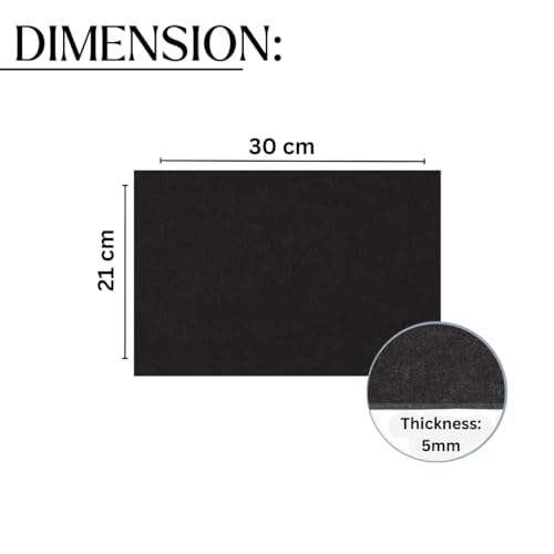 Royalkart® Furniture Felt Pad Sheet, 30cmx21cm | Anti-Slip Strong Adhesive Cuttable Furniture Pads | Noise Reduction Floor Protector for Hardwood Floors, Tiles, Chair, Dining Tables (Grey- Pack of 1) - Image 4