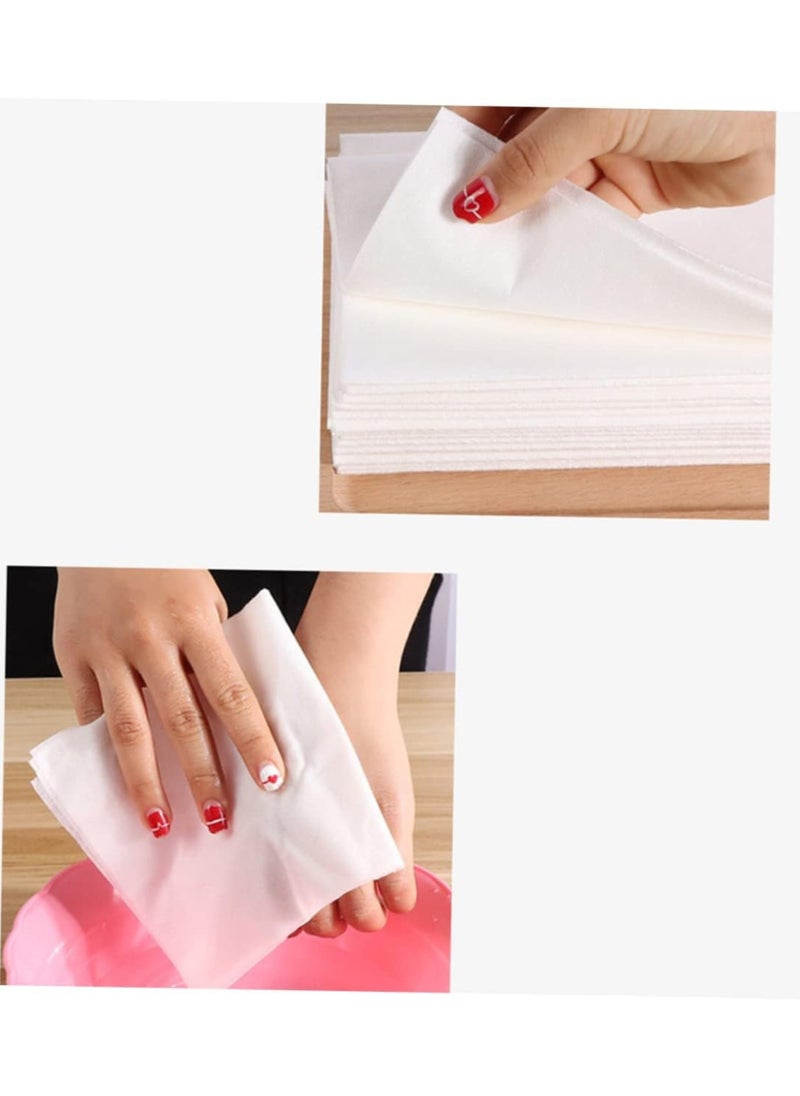 LA PERLA TECH  200 Sheets Disposable Manicure and Pedicure Towel Wood Pulp Super Absorbent Towels size 28cm X 58cm.  - Image 2