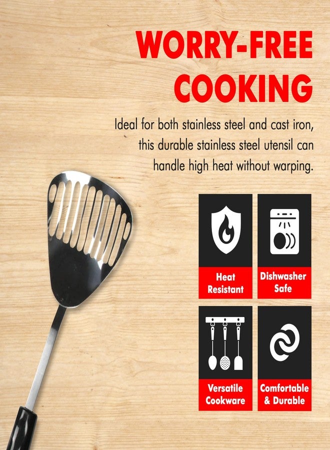 شيف كرافت مغرفة متينة ذات فتحات من شيف كرافت سيليكت، 13 بوصة، مصنوعة من الفولاذ المقاوم للصدأ - Image 2