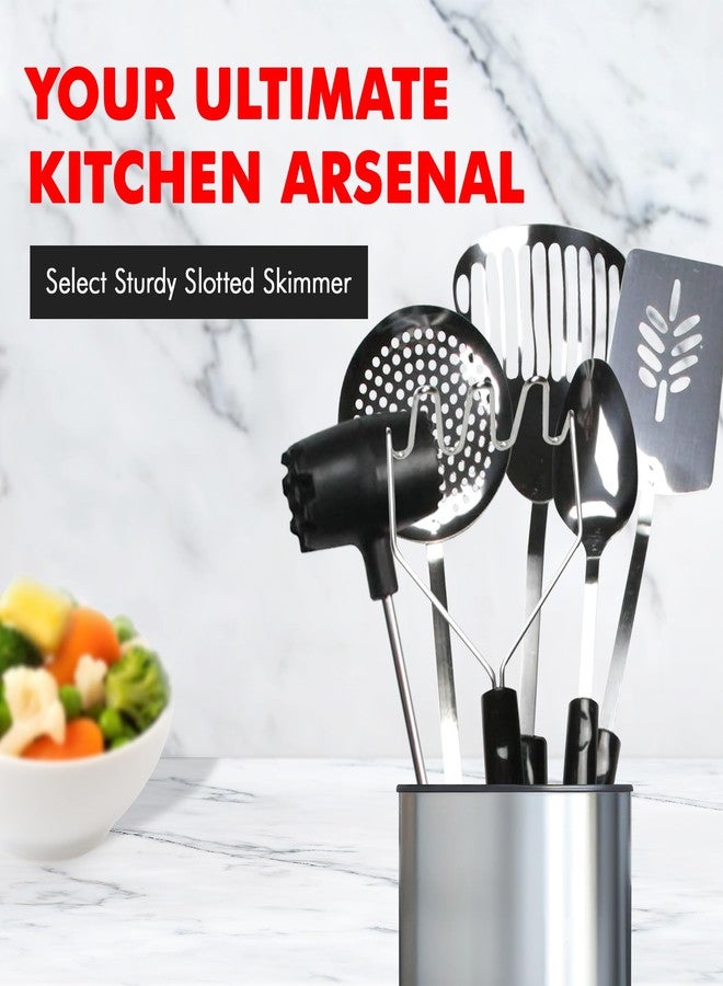 شيف كرافت مغرفة متينة ذات فتحات من شيف كرافت سيليكت، 13 بوصة، مصنوعة من الفولاذ المقاوم للصدأ - Image 3