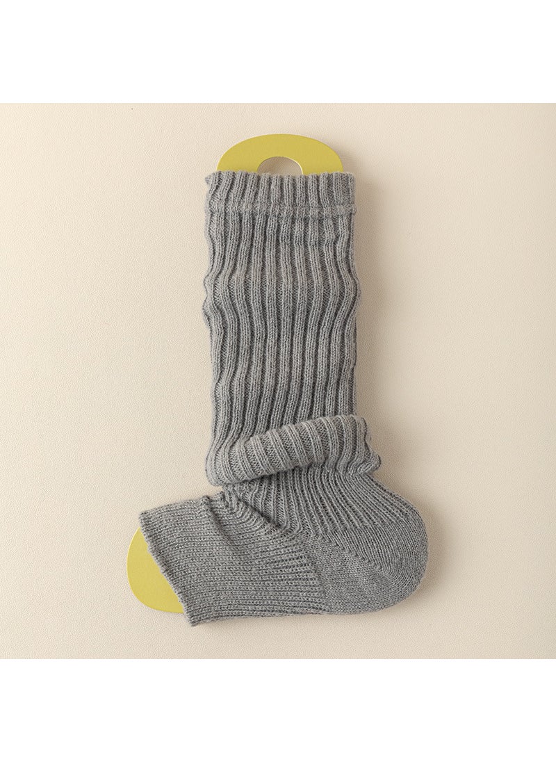 Generic - Y2K Knit Leg Warmers Womens Fuzzy Thigh High Winter Socks Coffee - Image 1