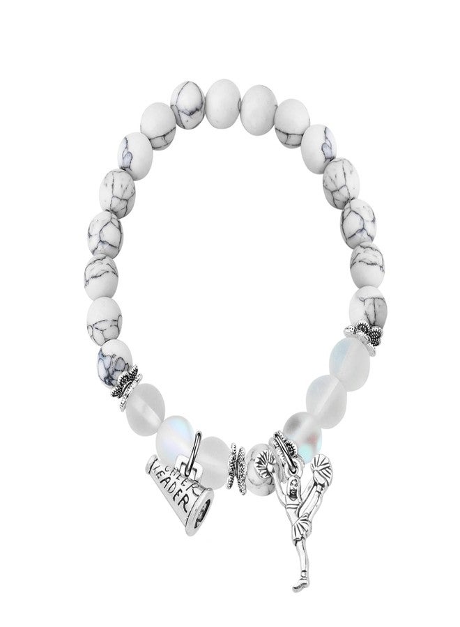 BNQL Cheerleader Bracelet Cheerleader Gifts Cheerleading Jewelry Gift for Cheerleader Cheer or Team (Cheerleader bracelet) - Image 2