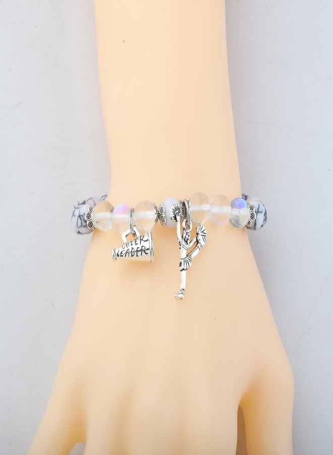 BNQL Cheerleader Bracelet Cheerleader Gifts Cheerleading Jewelry Gift for Cheerleader Cheer or Team (Cheerleader bracelet) - Image 3